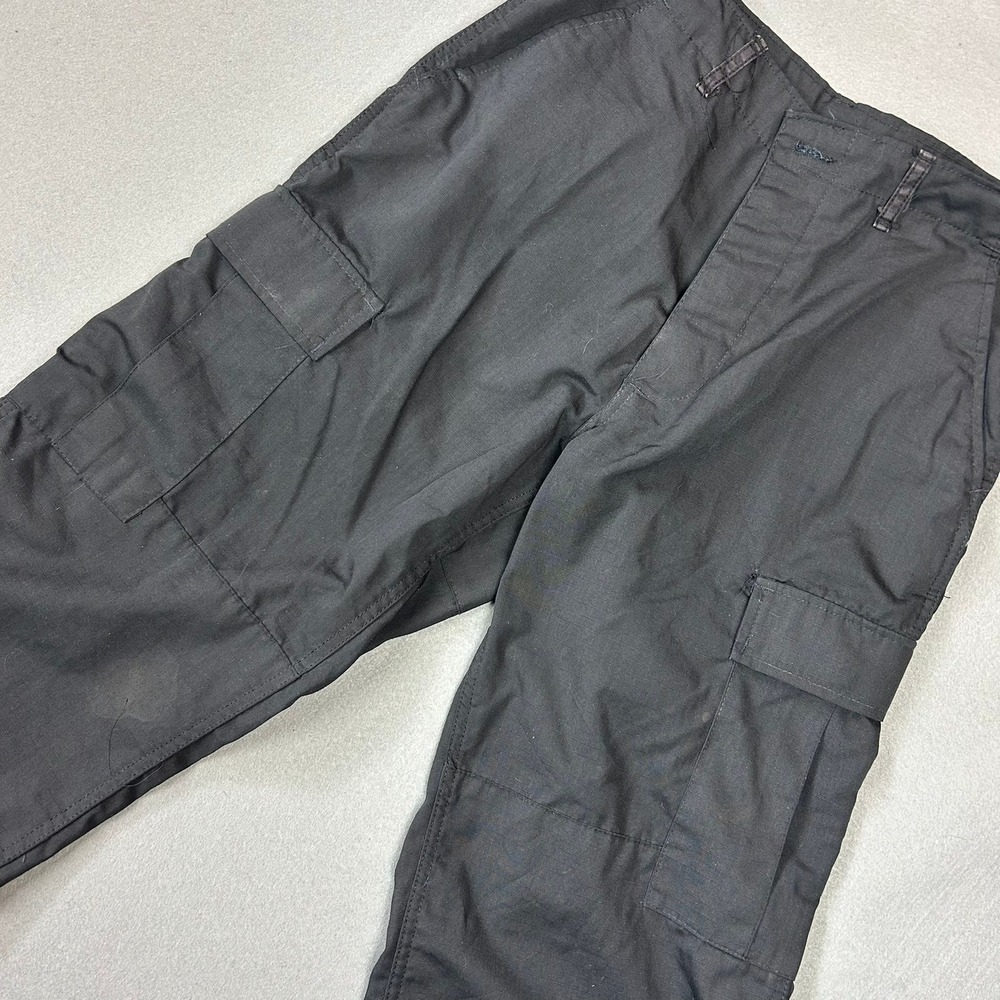 Military Cargo Pants Ripstop Tactical Utility Mens Small Regular Black